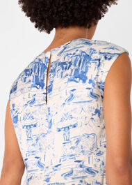 Rome Print Midi Dress