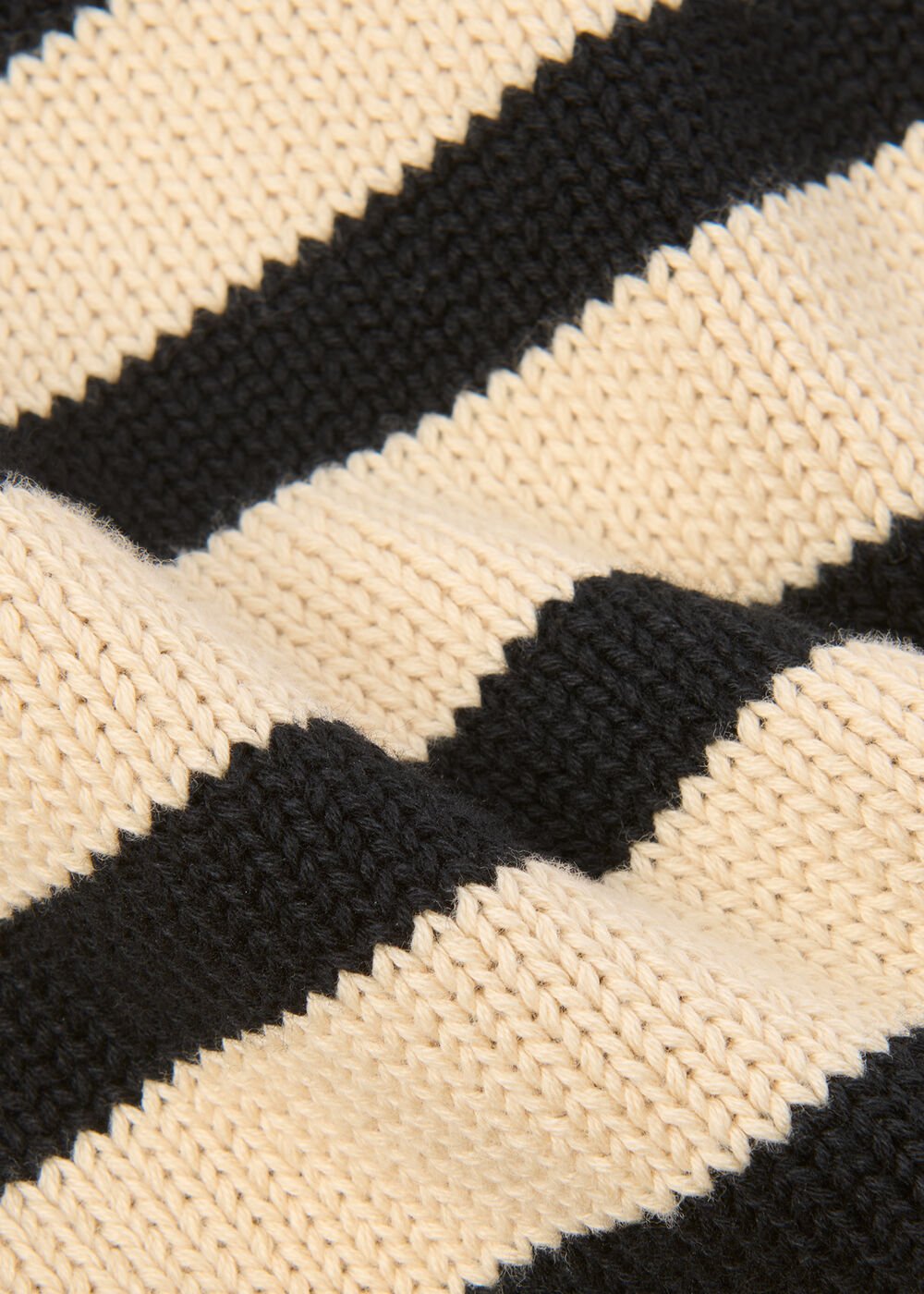 Stripe Detail Cotton Knit