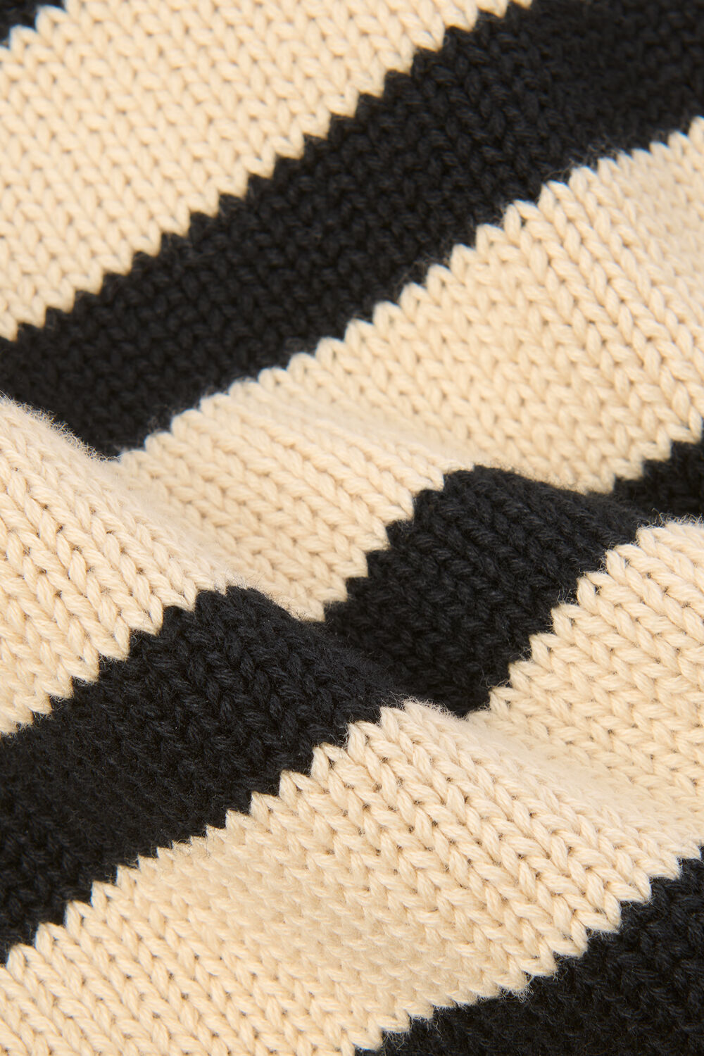 Stripe Detail Cotton Knit