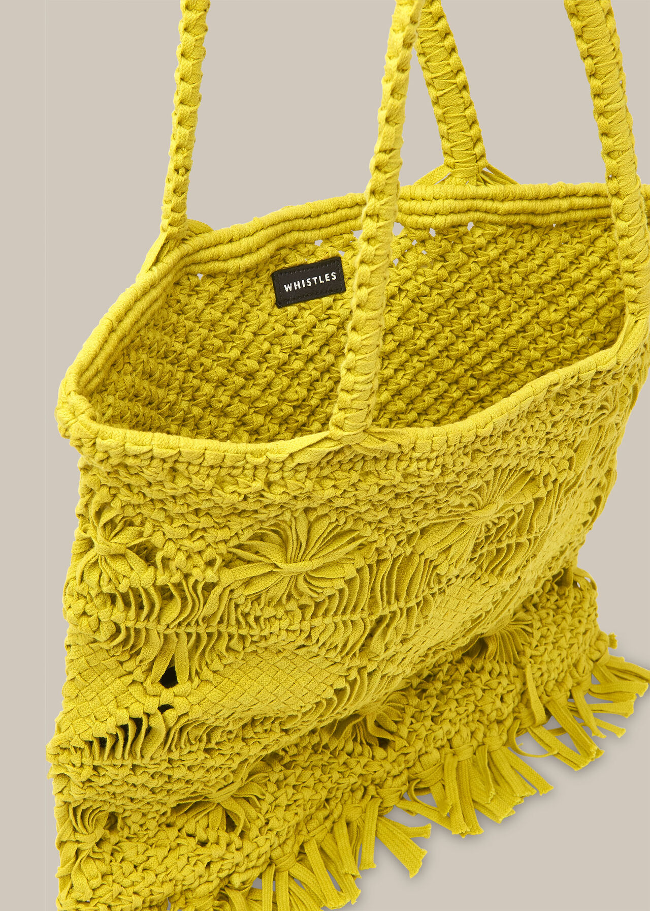 Clea Crochet Tote Lime