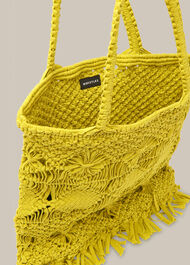 Clea Crochet Tote Lime