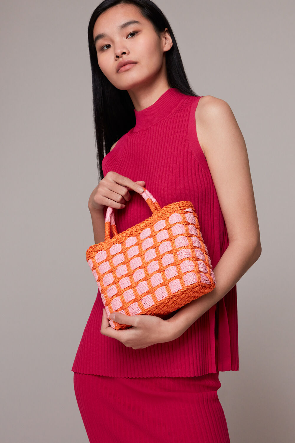 Tillie Mini Checkboard Tote