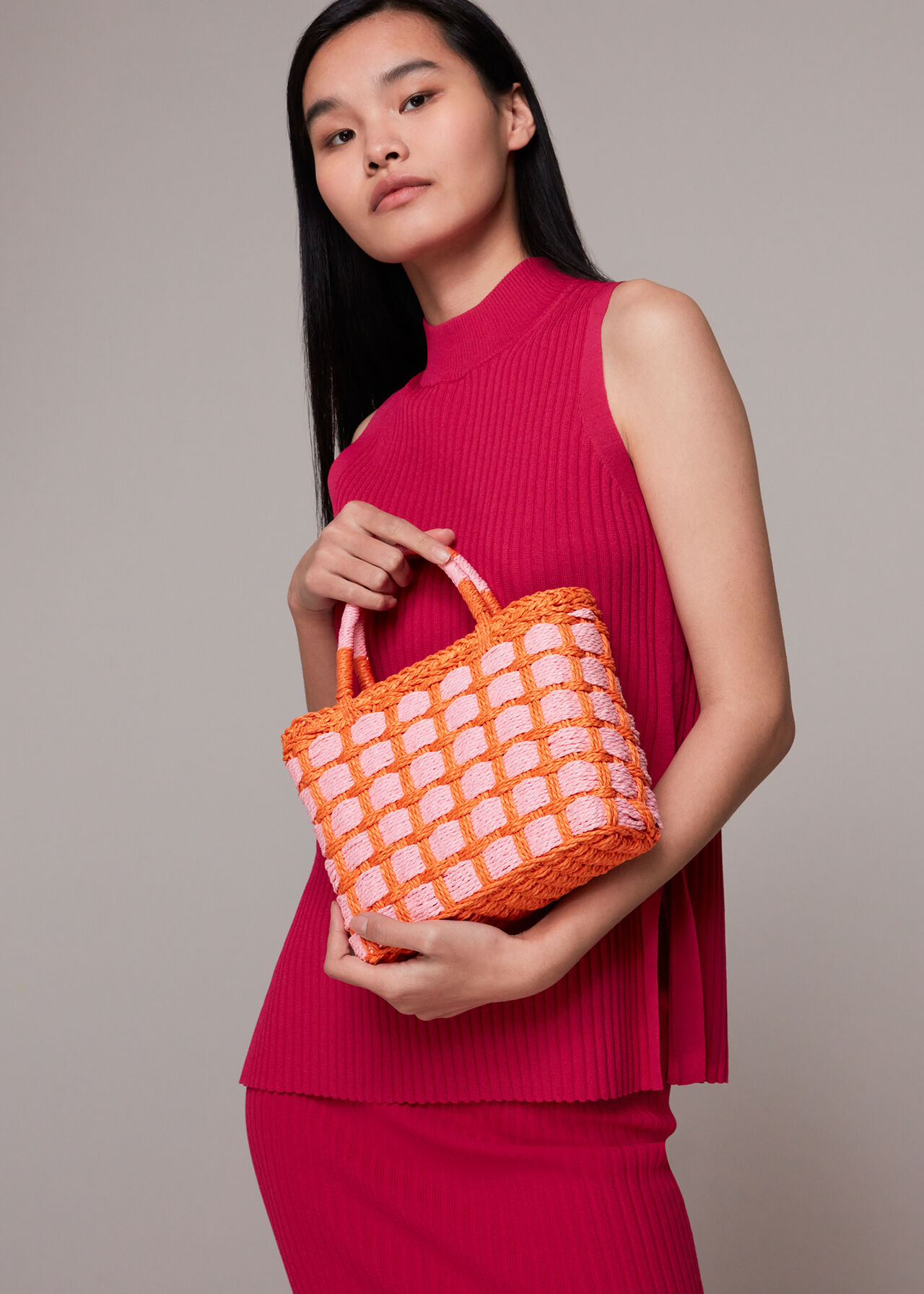 Tillie Mini Checkboard Tote