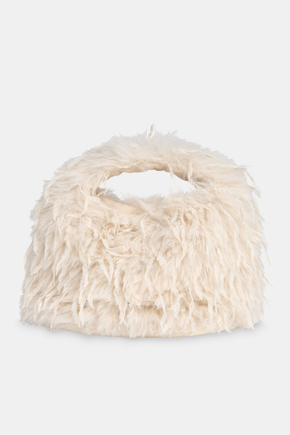 Luz Faux Feather Mini Bag