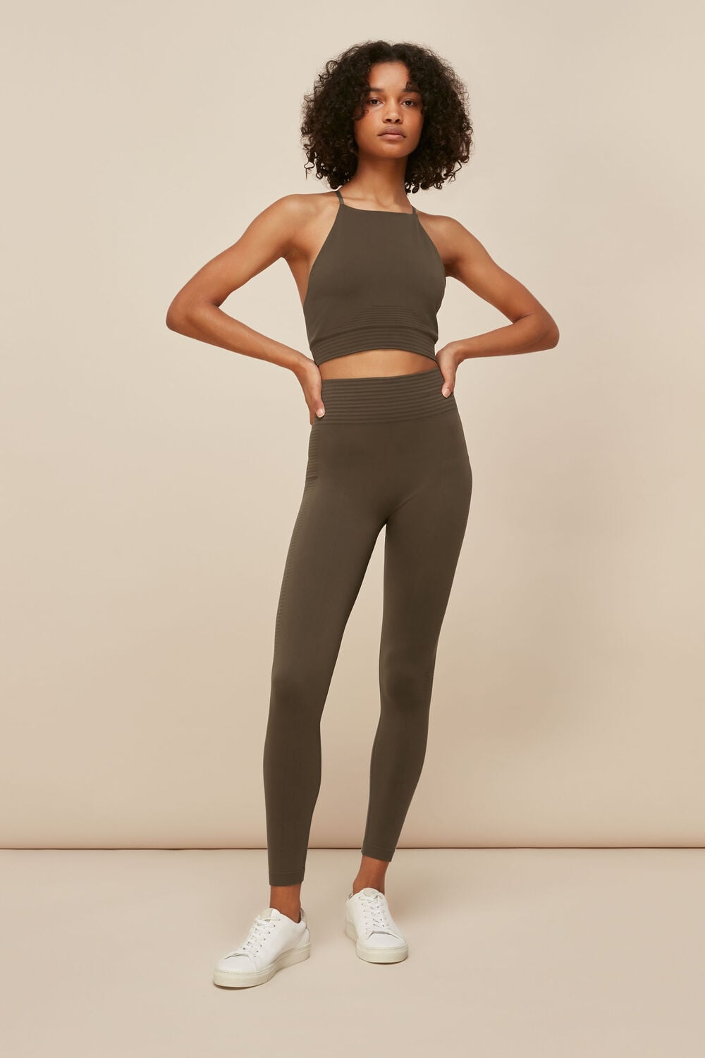 Khaki Studio Stretch Legging