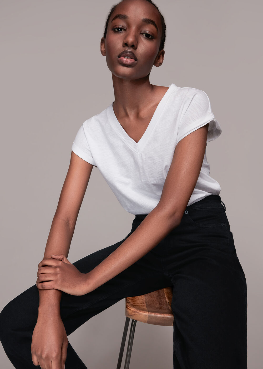 High Waist Barrel Leg Jean