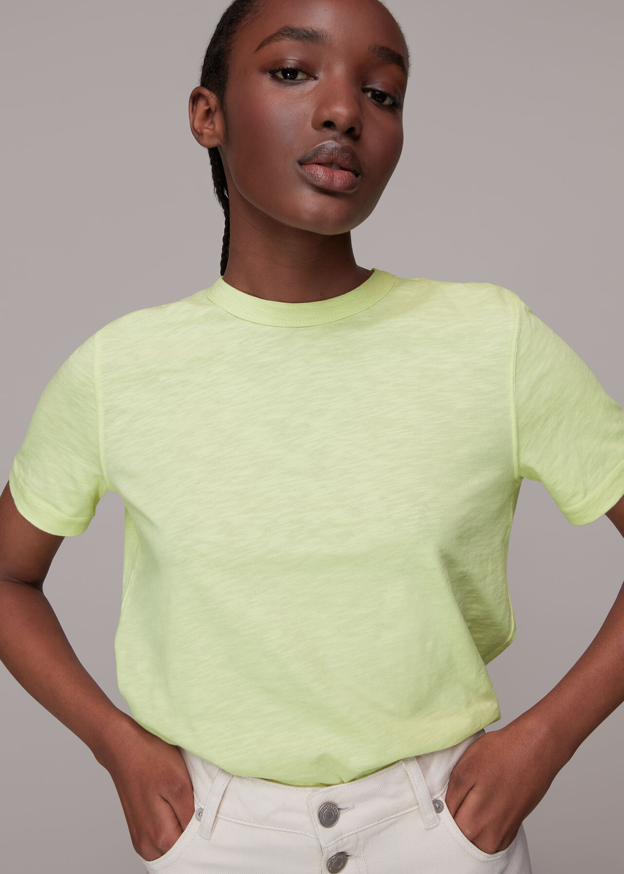 Lime Emily Ultimate Tshirt | WHISTLES