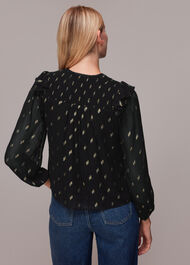 Metallic Dobby Top