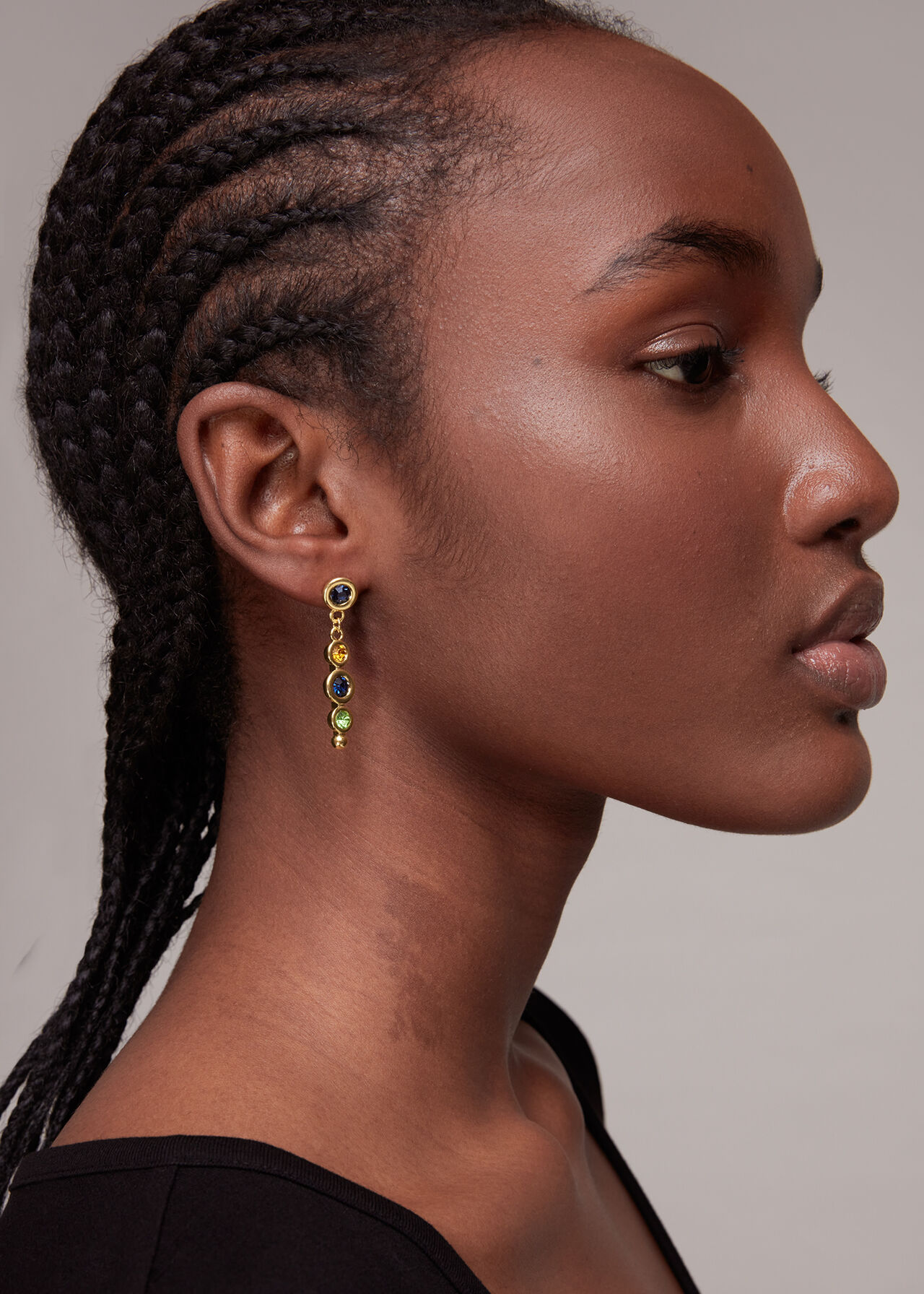 Gem Drop Earring