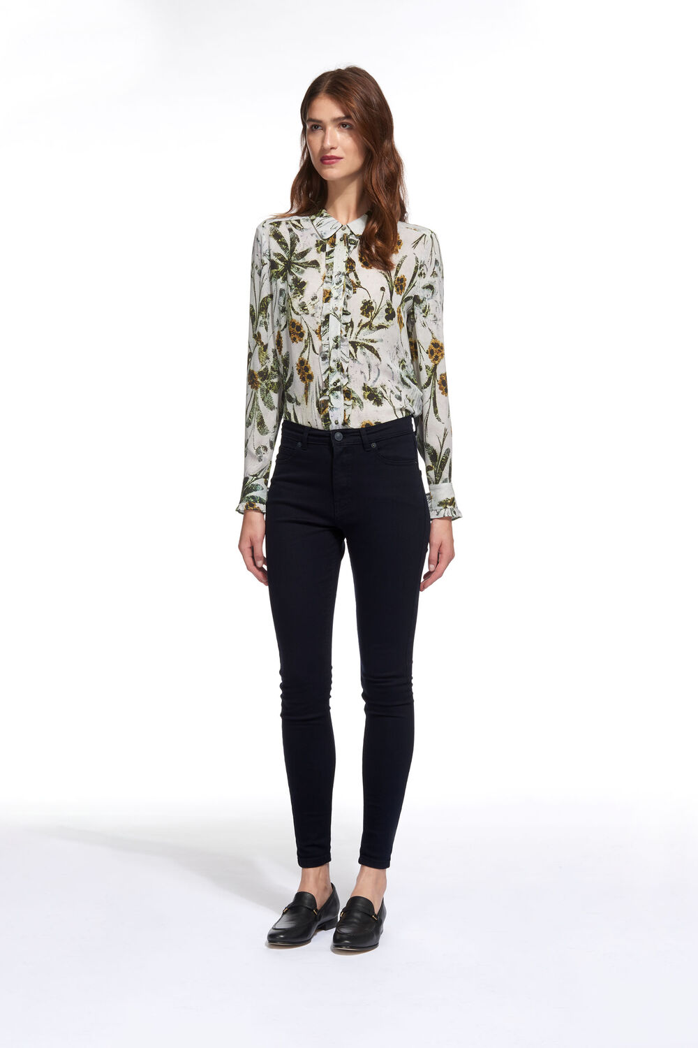 Blue Black Skinny Jean Dark Blue