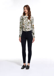 Blue Black Skinny Jean Dark Blue
