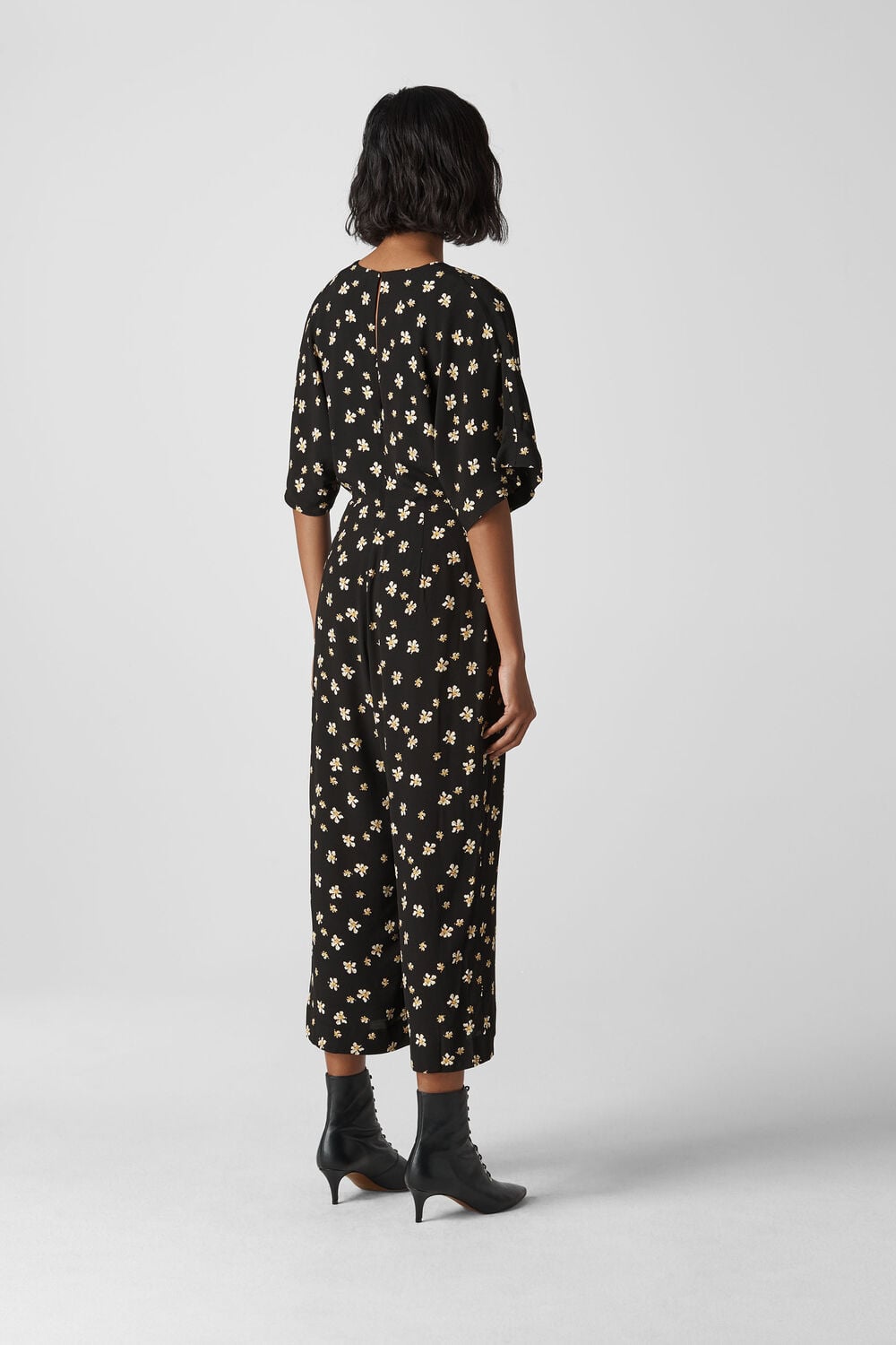 Edelweiss Button Jumpsuit Black/Multi