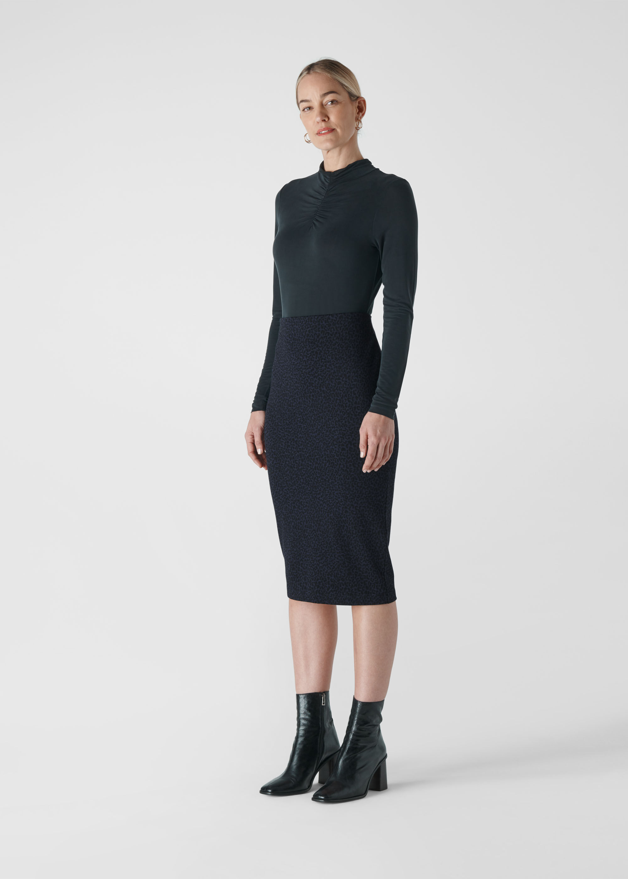 Jersey tube shop skirt navy