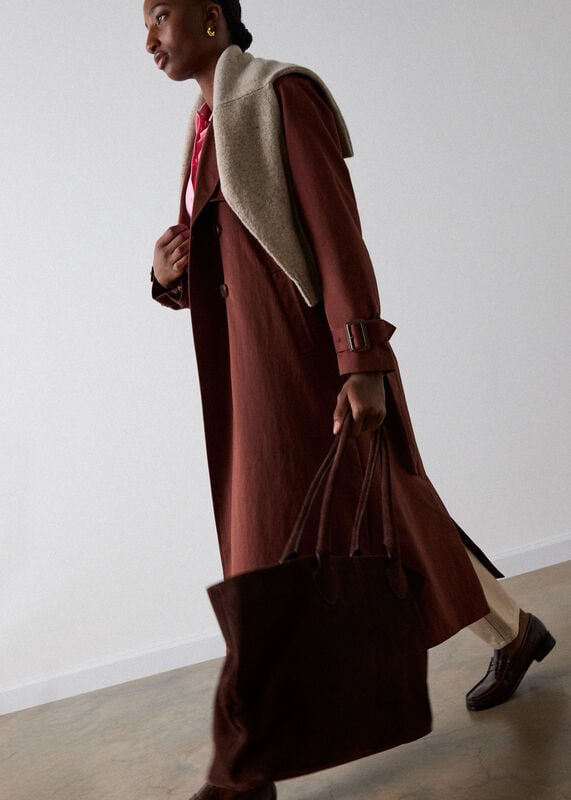 Brown Valentina Trench Coat