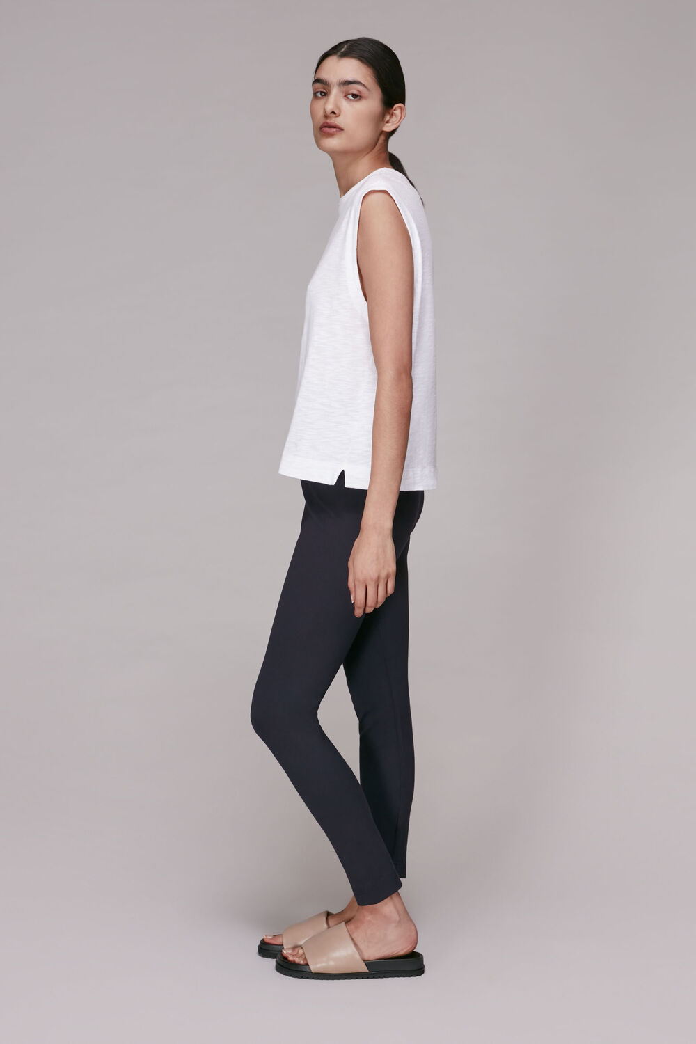 Navy Classic Slim Ponte Trouser