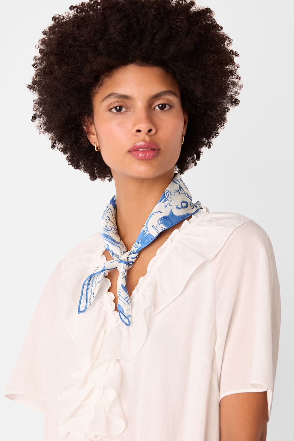 Rome Print Silk Scarf