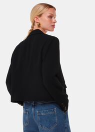 Tailored Short Crepe Blazer
