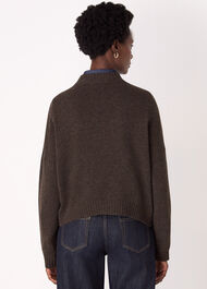 Wool Curved Hem Knit