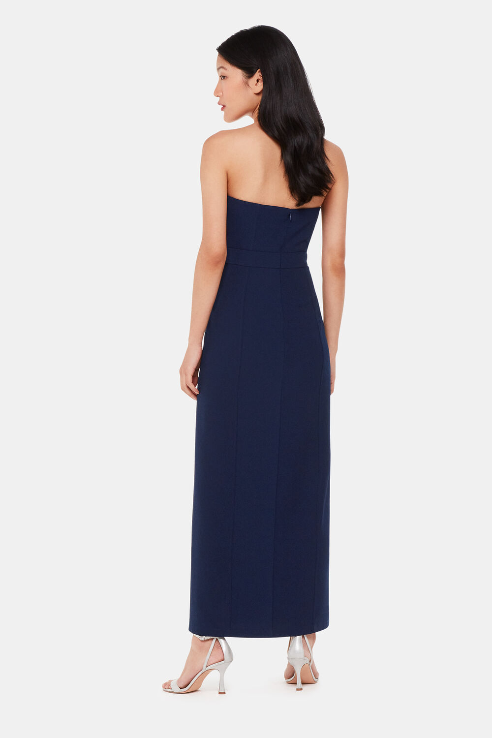 Navy Gemma Strapless Maxi Dress