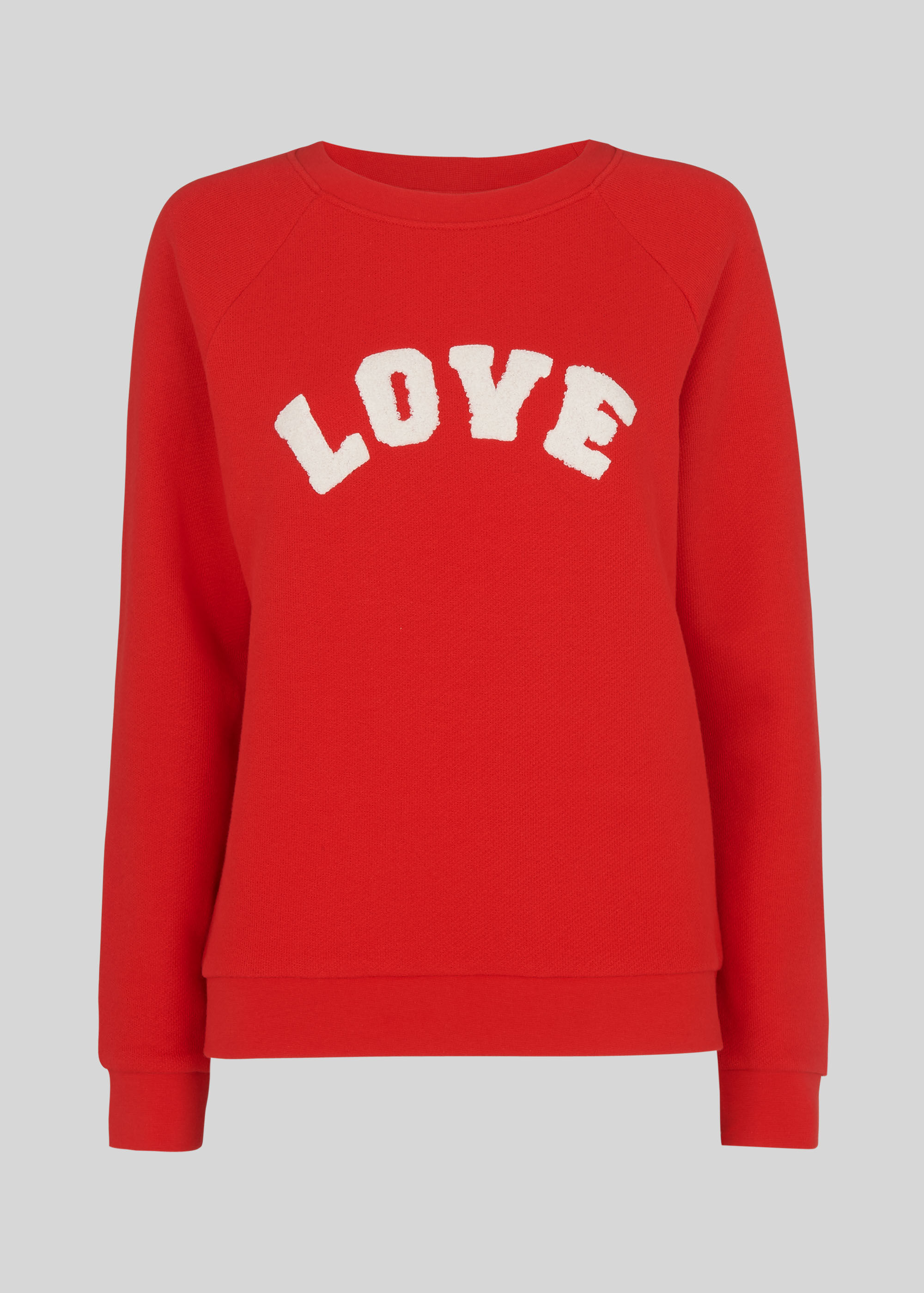 Red love sweatshirt sale