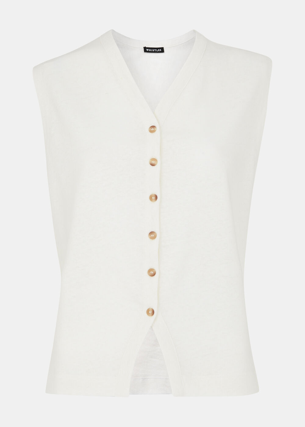Linen Button Front Tank