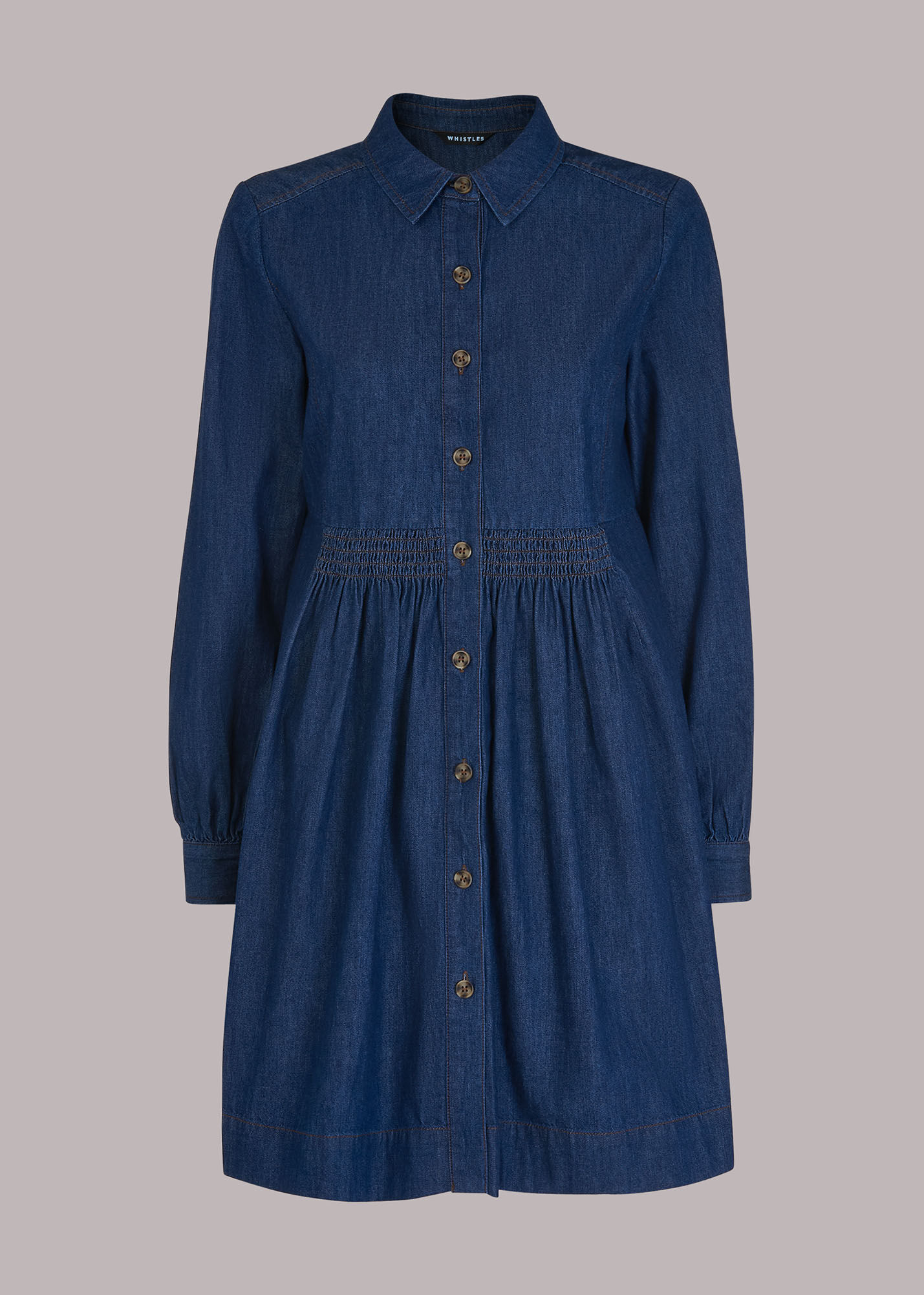 新製品情報も満載 Denim Dark Chambray | US Whistles | WHISTLES | Dress ワンピース