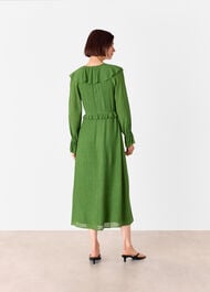 Frill Boho Midi Dress