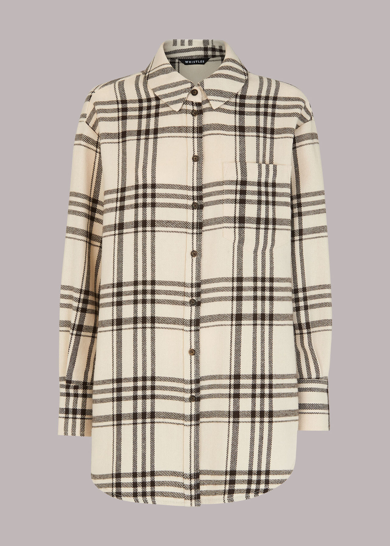 Oversized Check Cotton Shirt