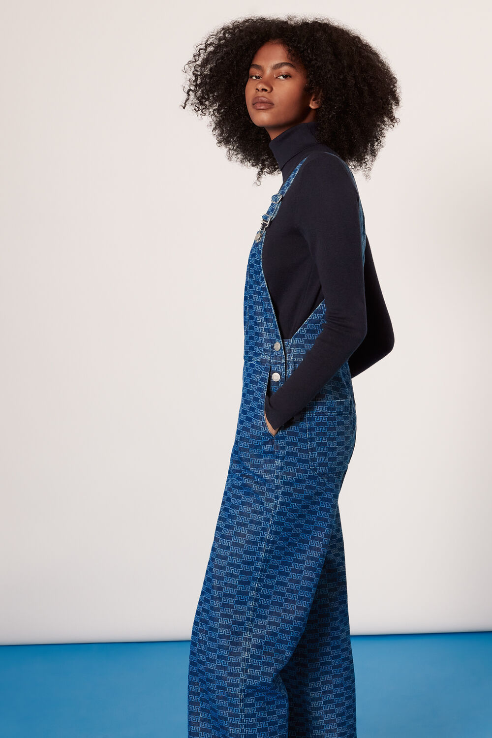 Tangle Check Denim Dungaree