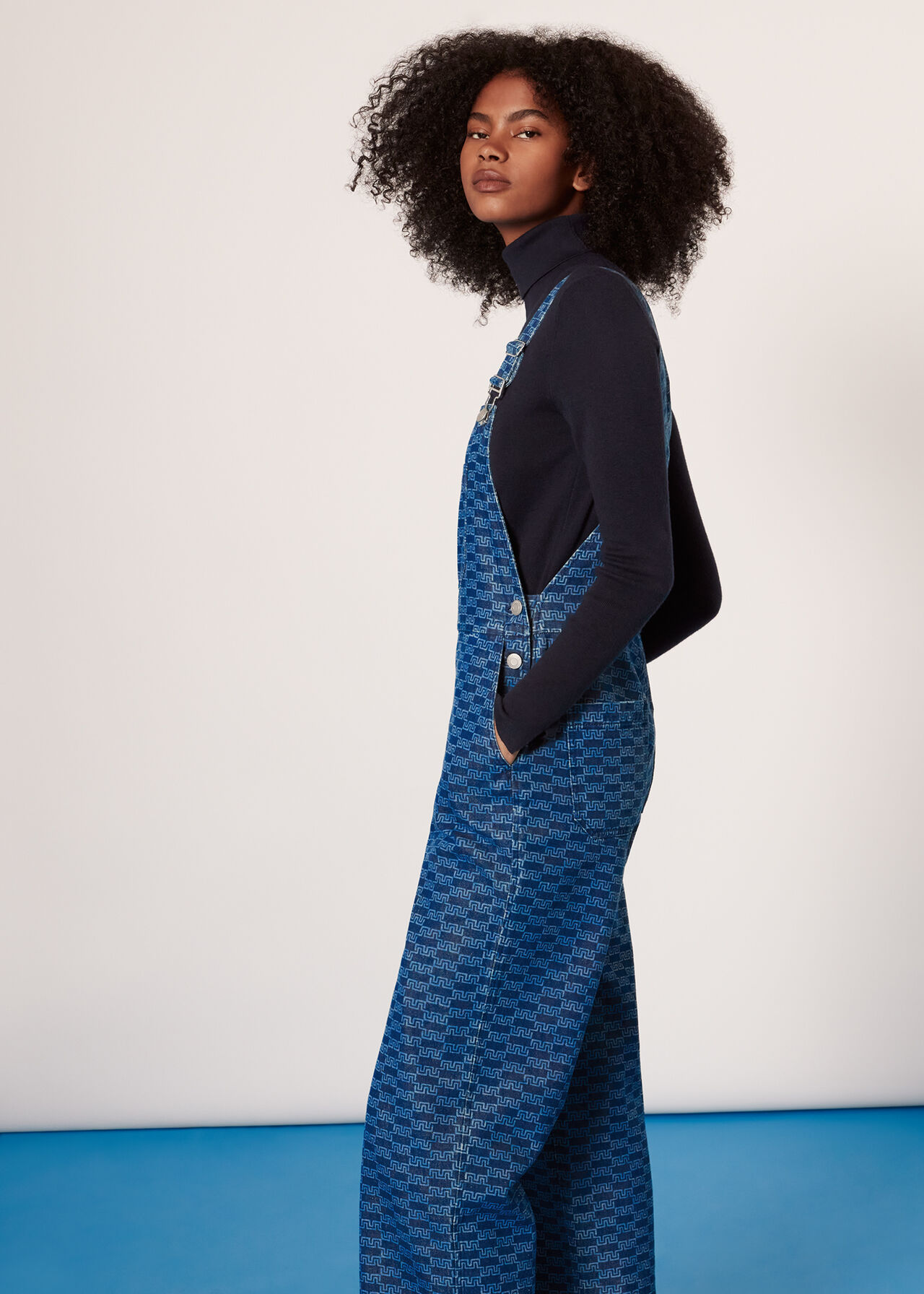 Tangle Check Denim Dungaree