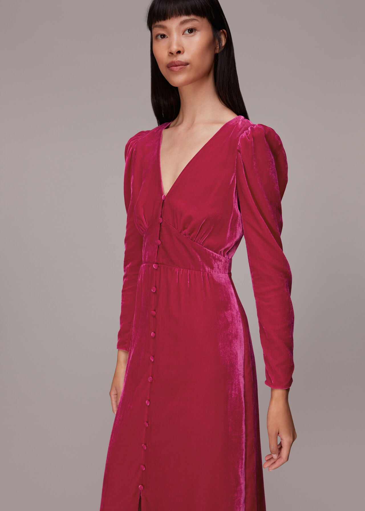 Ally Velvet Midi Dress