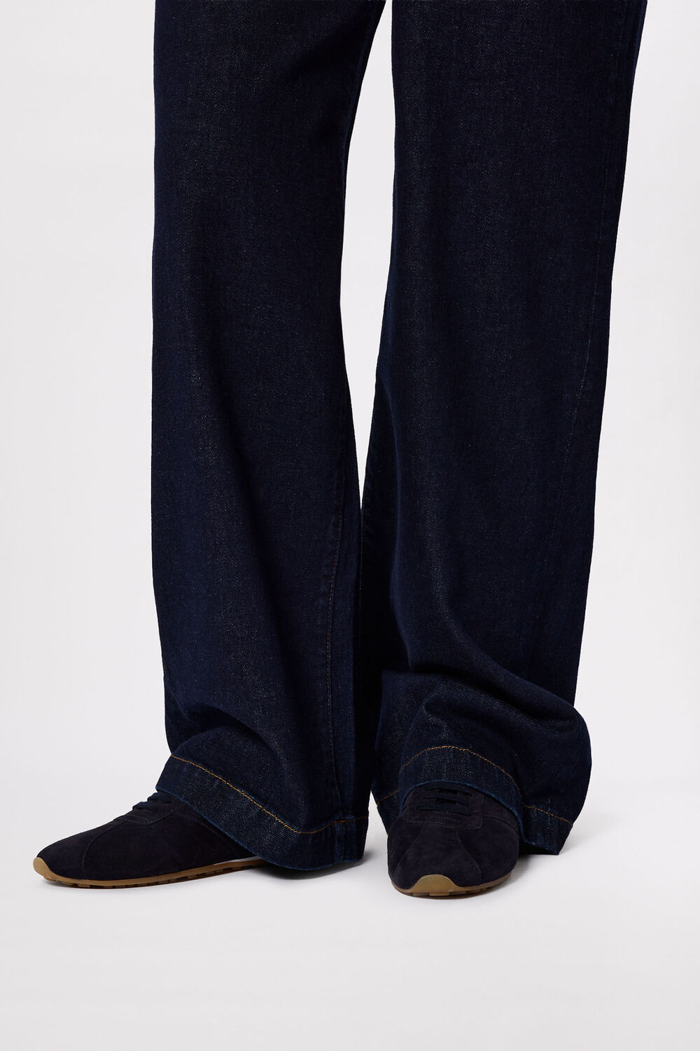 Navy Soft Suede Unlined Sneaker