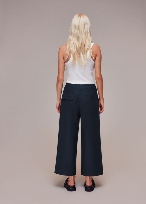 Navy Petite Amber Chino Trouser