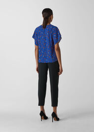 Ditsy Floral Frill Top Blue/Multi