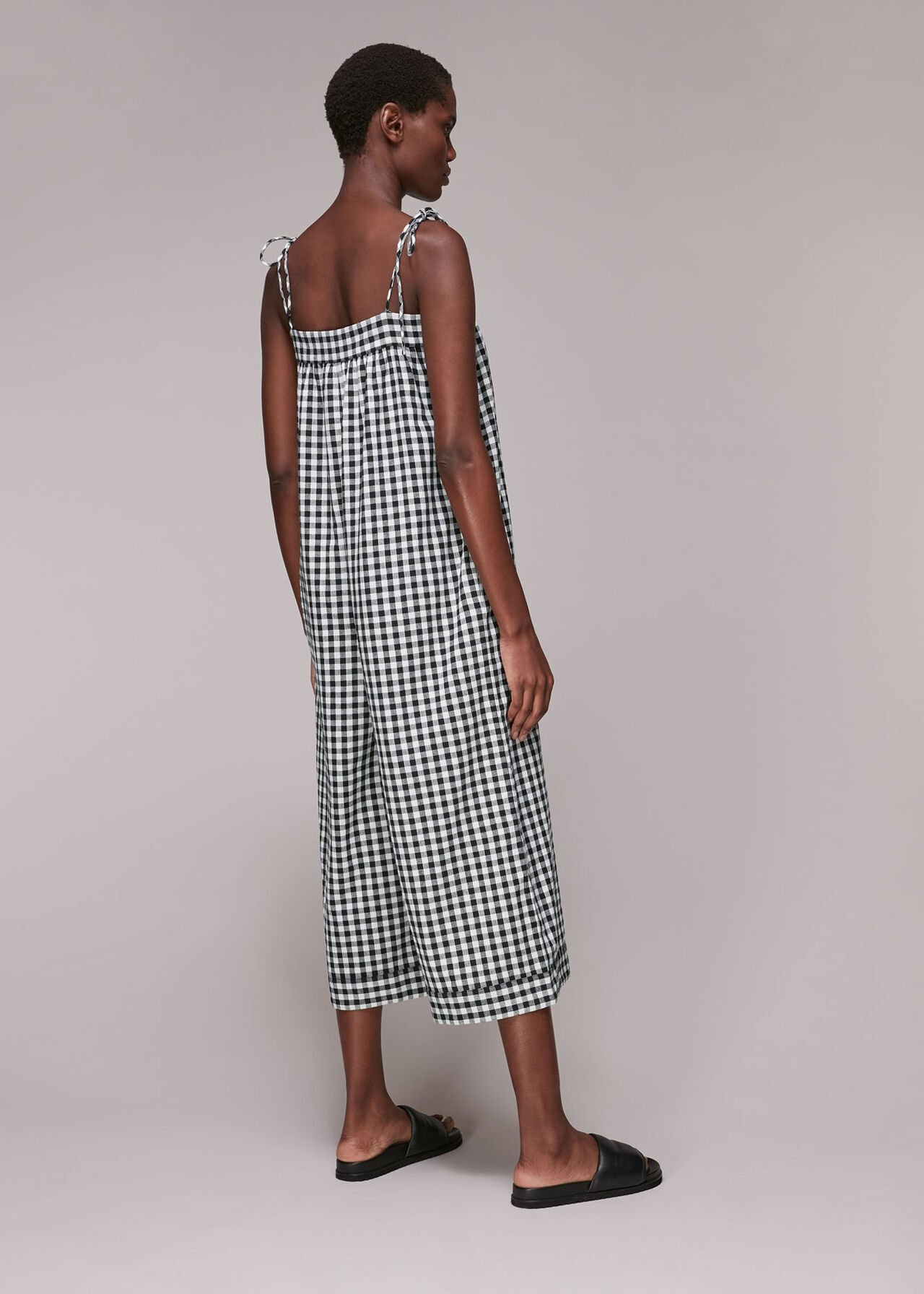 Penny Tie Gingham Jumpsuit