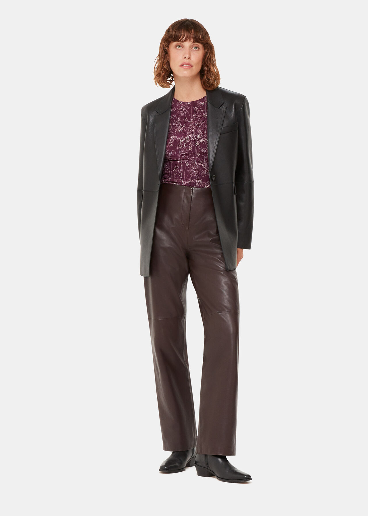 Strawberry Plant Silk Top
