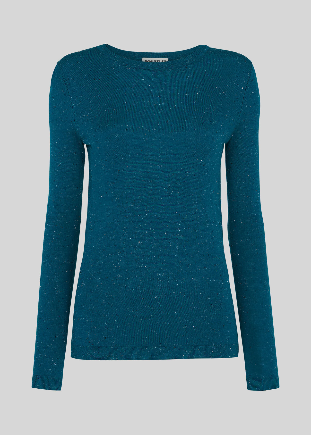 Teal Annie Sparkle Knit | WHISTLES