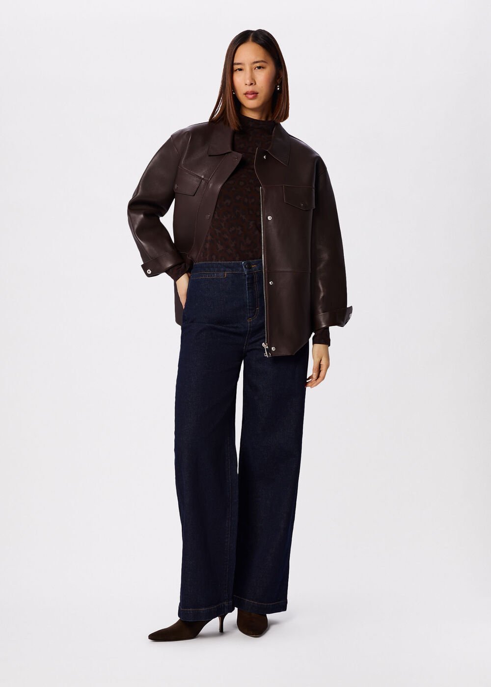 Animal Roll Neck Top