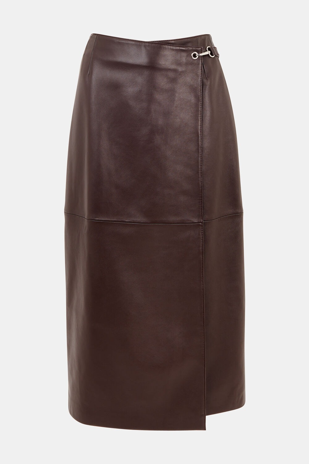 Josie Wrap Leather Skirt