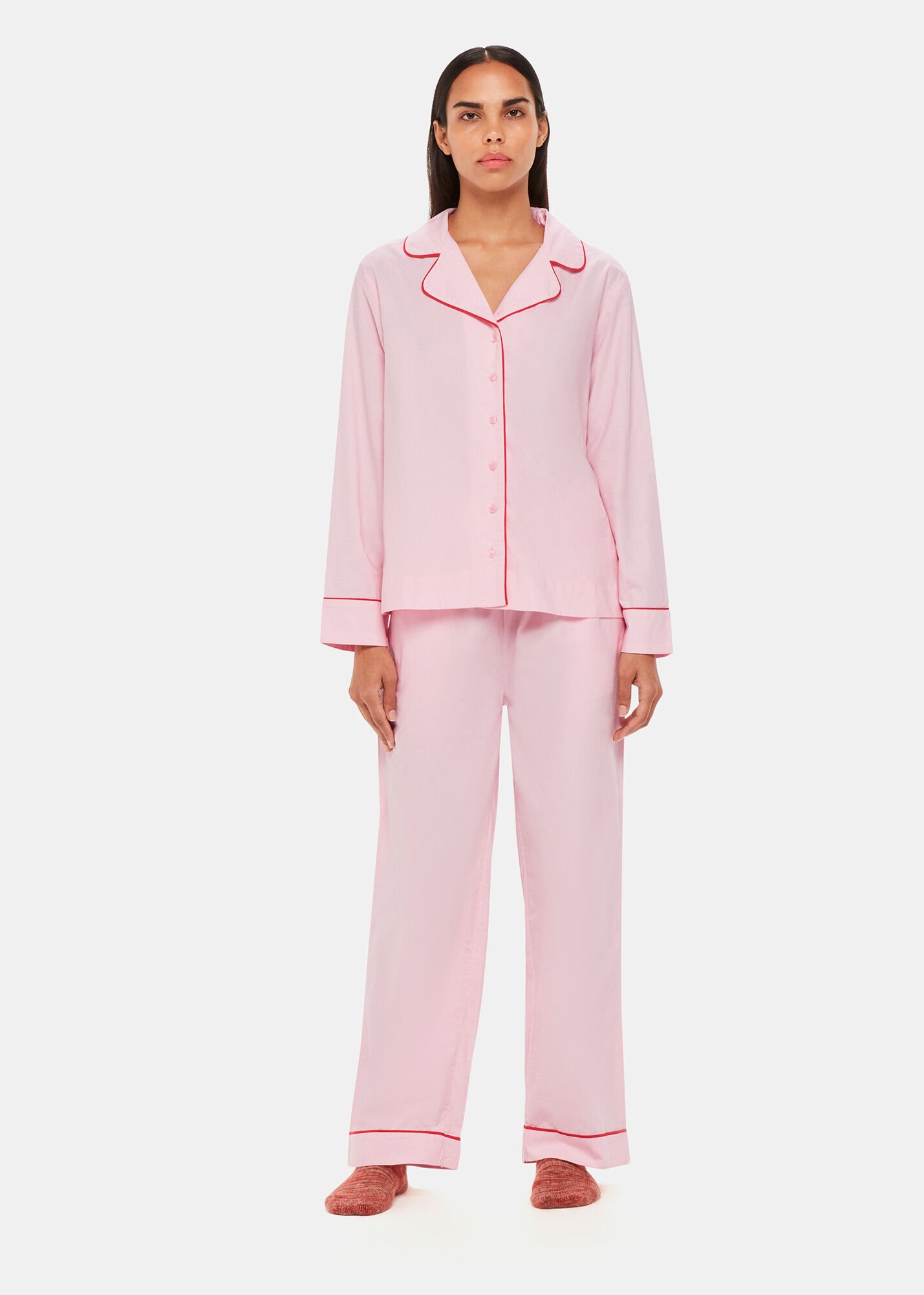 Piped pyjamas sales