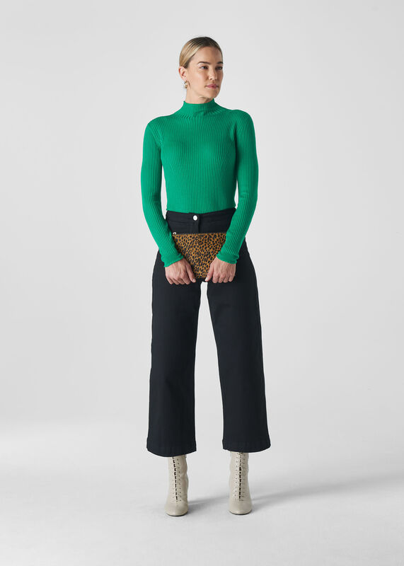 Carmen Ribbed High Neck Knit