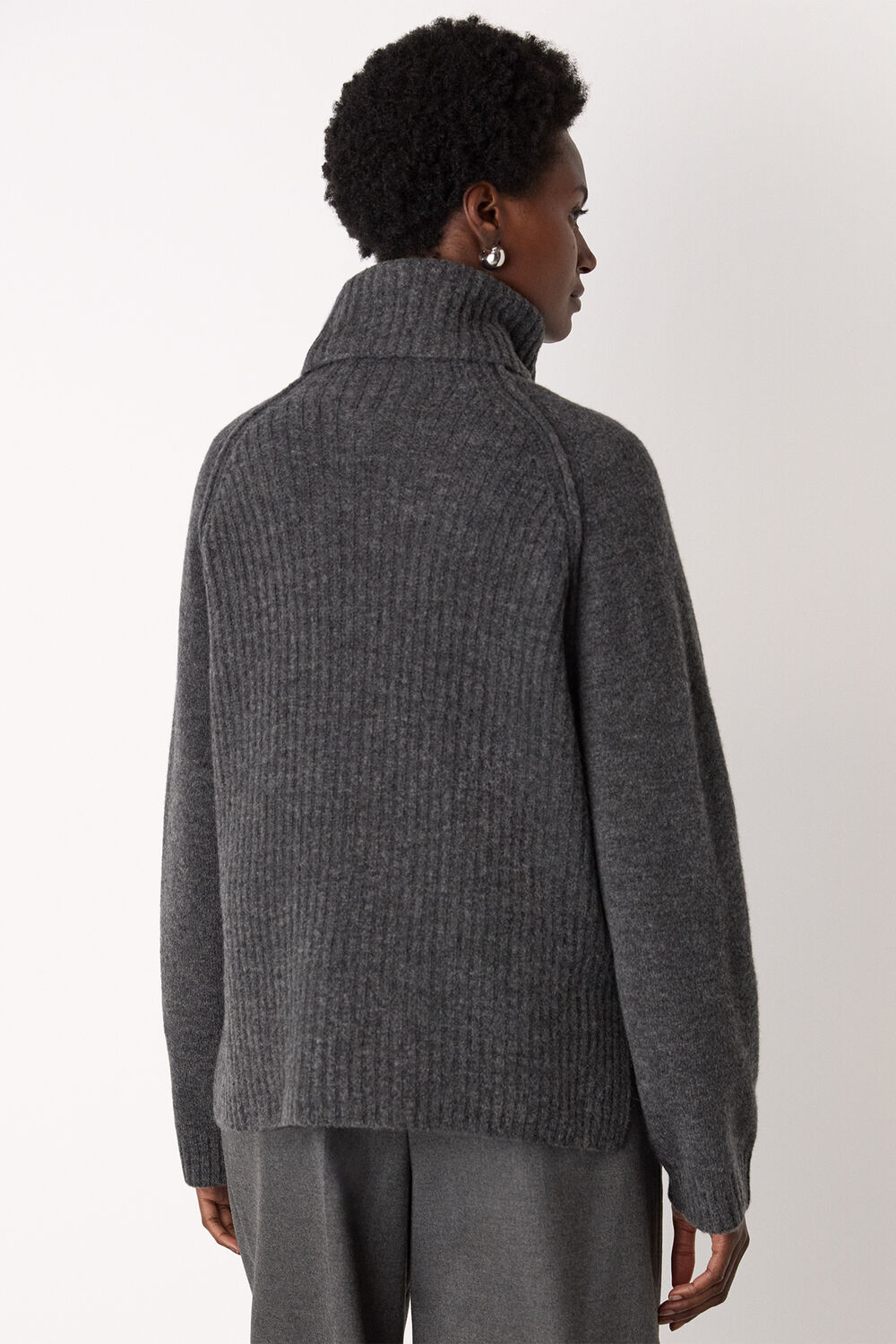 Roll Neck Wool Mix Jumper