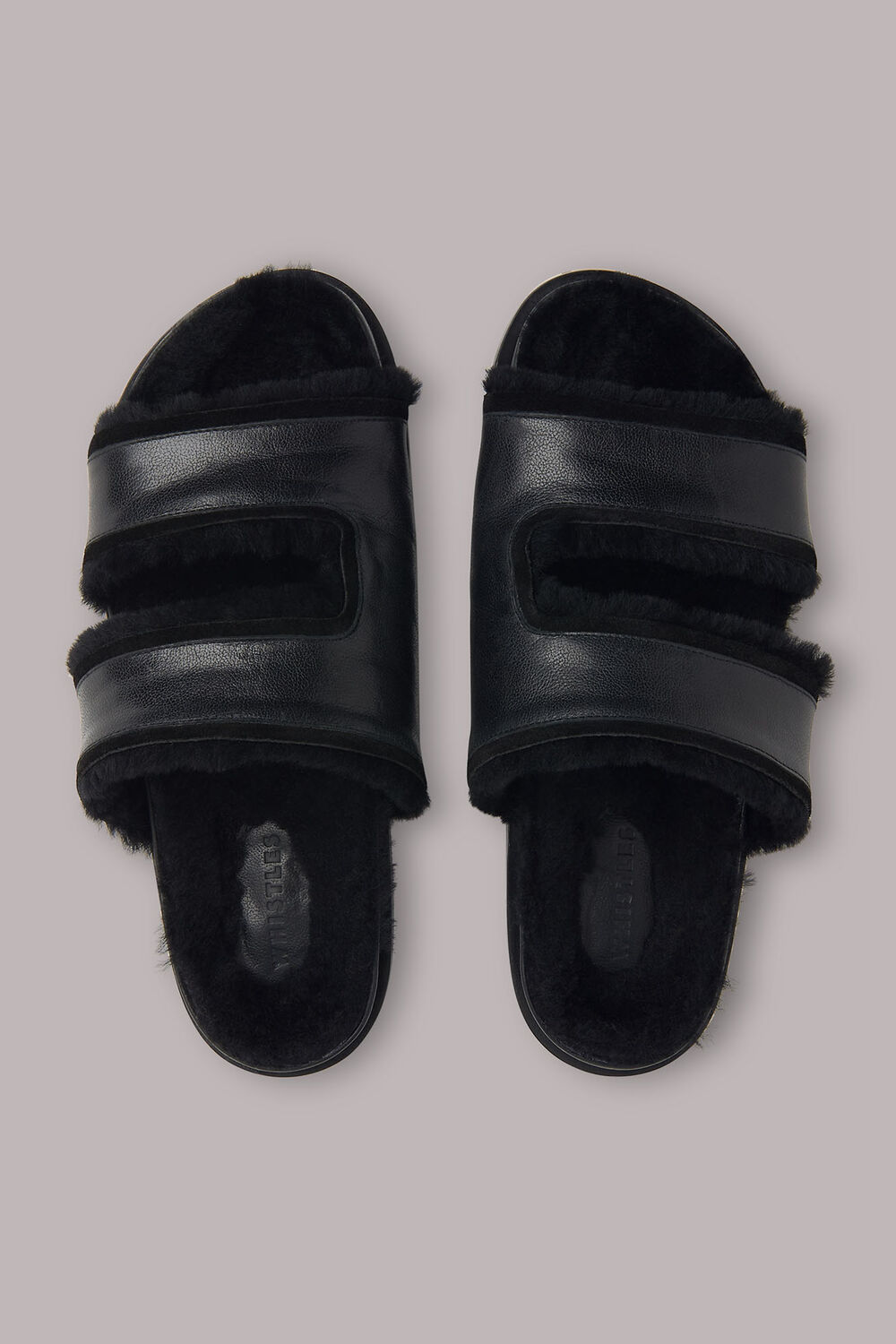 Davy Shearling Slide