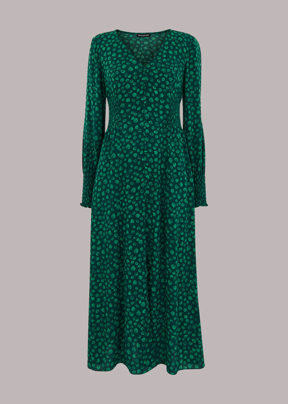 Lava Spot Print Midi Dress