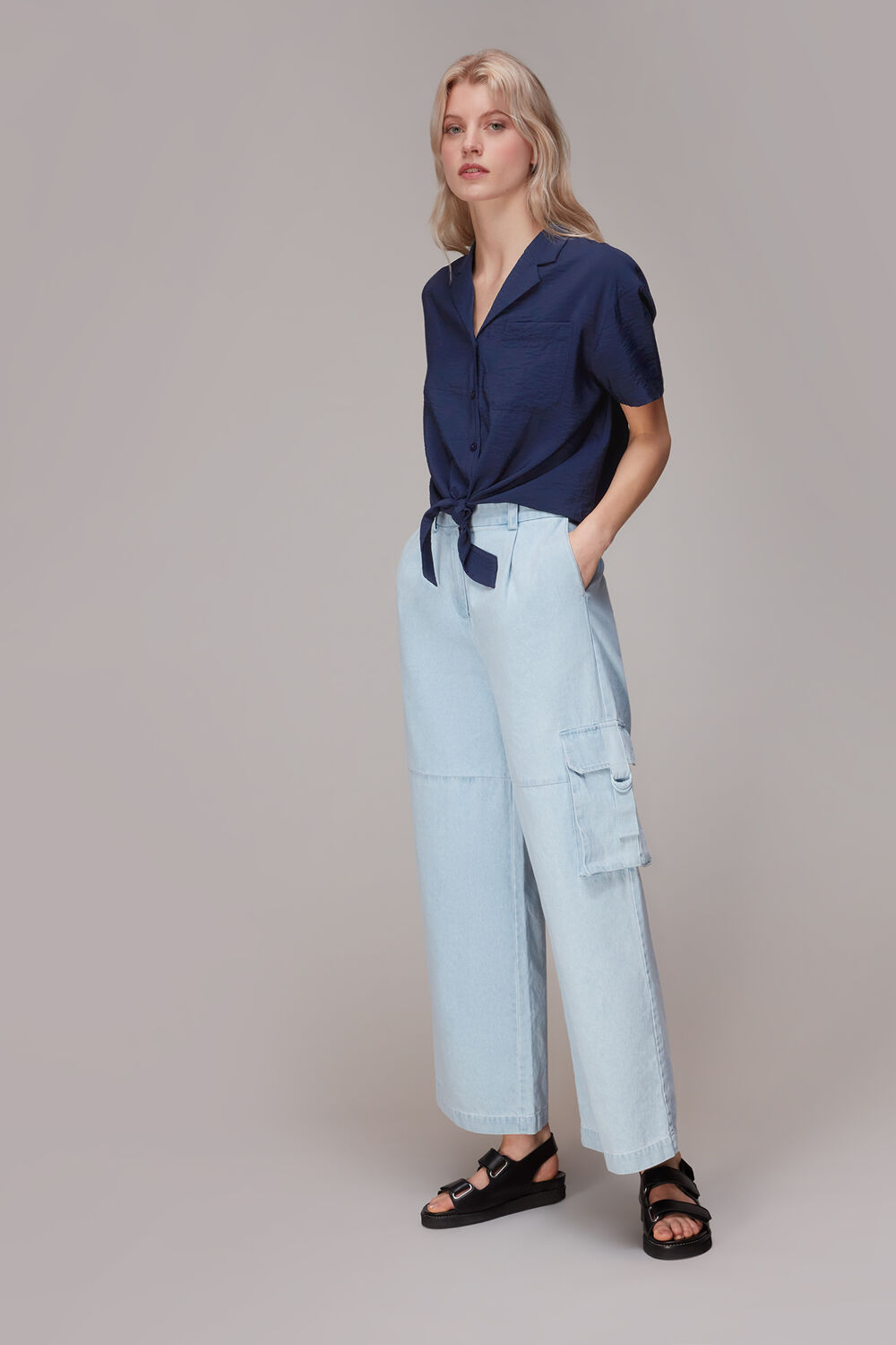Nicola Tie Front Blouse