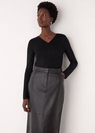 V Neck Long Sleeve Top