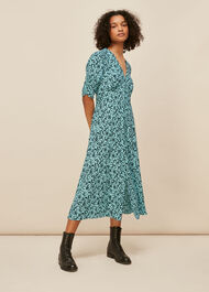 Midnight Meadow Floral Dress