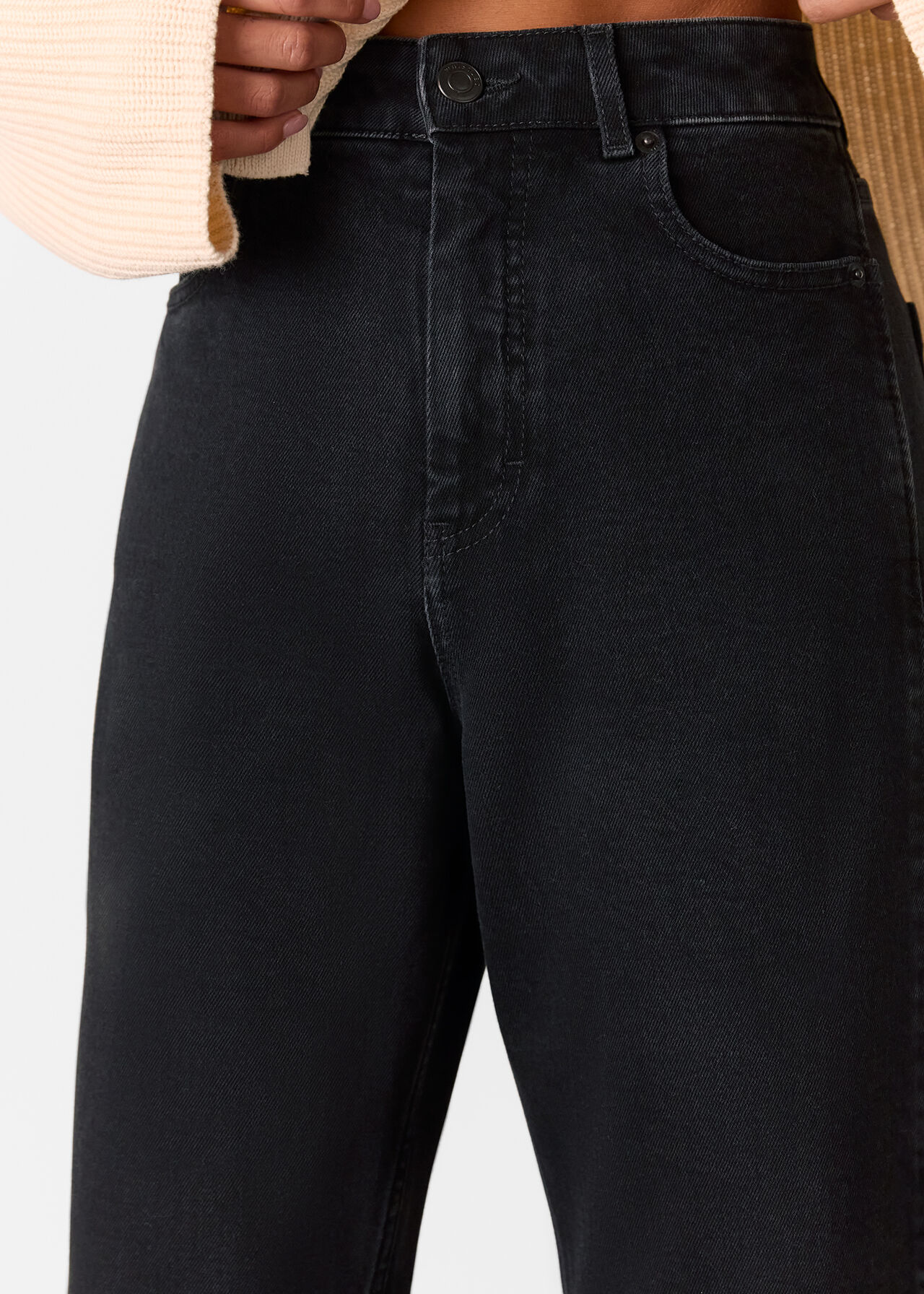 Petite Stretch Barrel Leg Jean