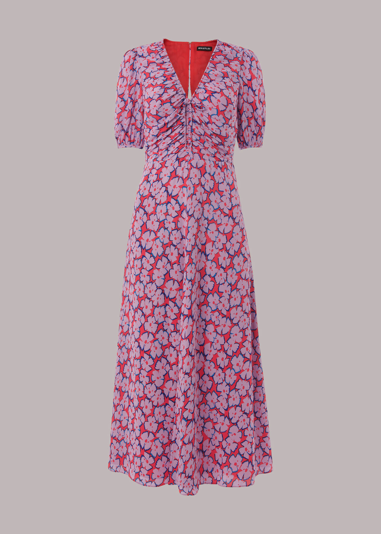 Petite Farfalle Flower Midi Dress