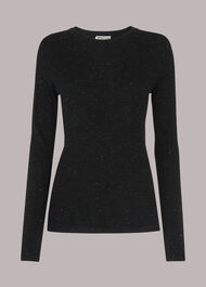 Annie Sparkle Knit Black